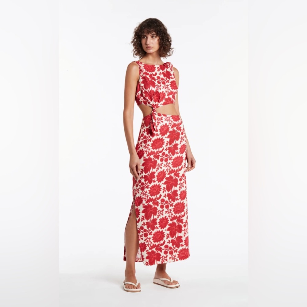 SIR The Label Cinta Knot Midi Dress Size 0
